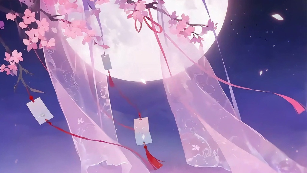 「Live2D動く背景」花雲の夢紡ぎ