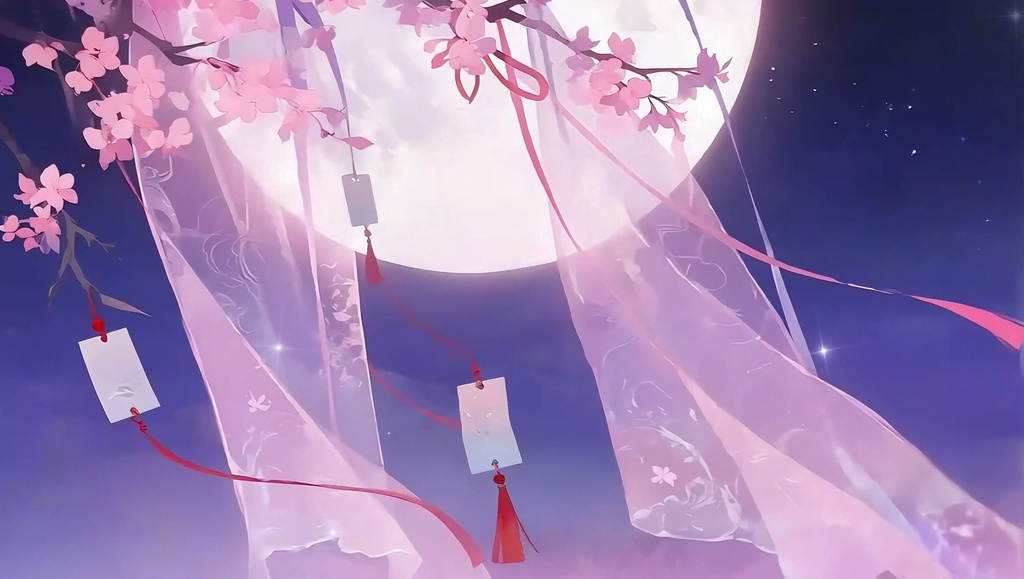 「Live2D動く背景」花雲の夢紡ぎ
