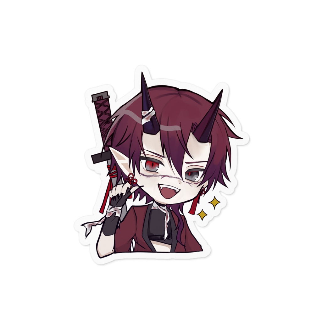 天邪鬼ステッカー②_ドヤ