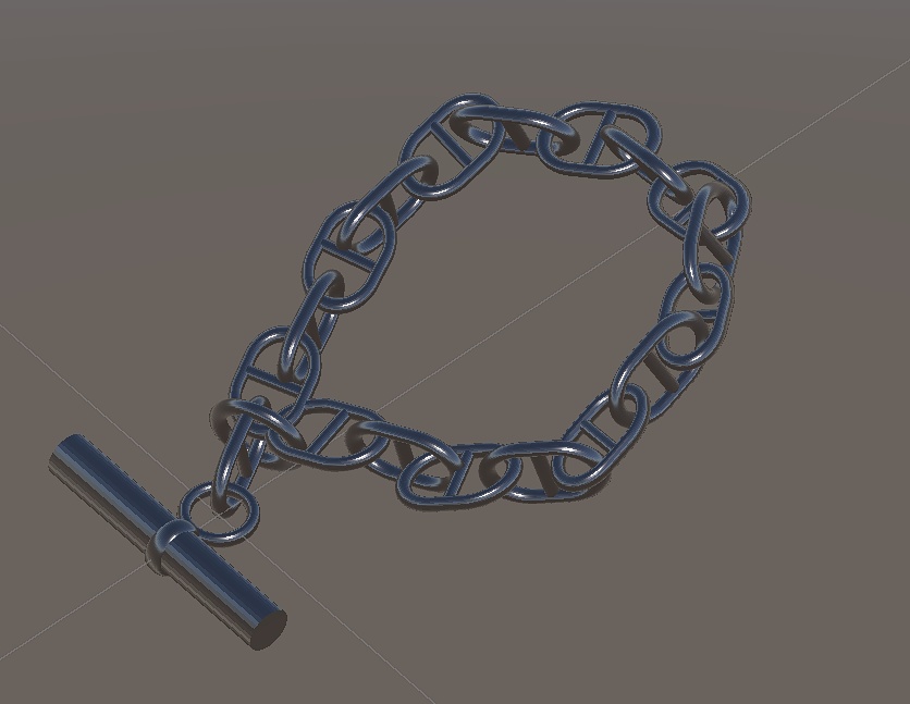 【VRC想定】シルバーアクセサリー マリンチェーン