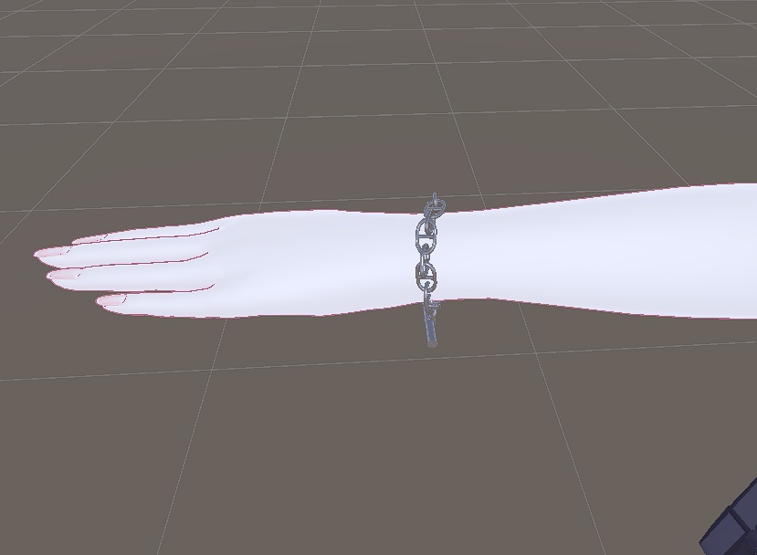 【VRC想定】シルバーアクセサリー マリンチェーン