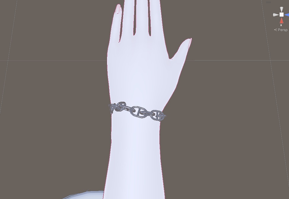 【VRC想定】シルバーアクセサリー マリンチェーン