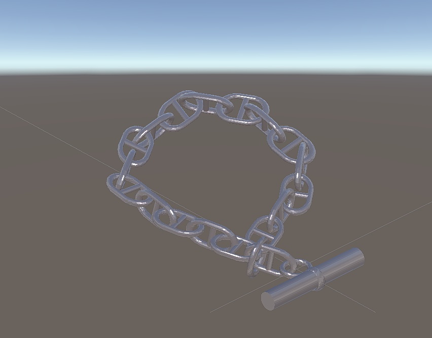 【VRC想定】シルバーアクセサリー マリンチェーン