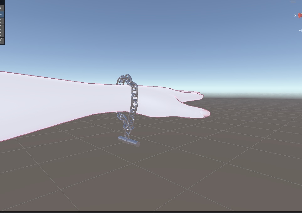 【VRC想定】シルバーアクセサリー マリンチェーン