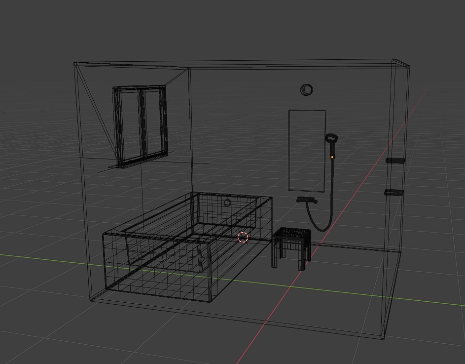 【VRC想定】 バスルーム