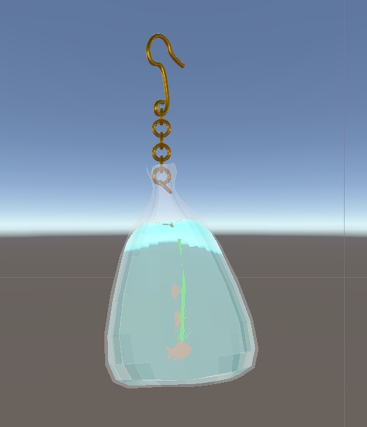 【VRC対応】縁日金魚ピアス – 夏祭り風アクセサリー