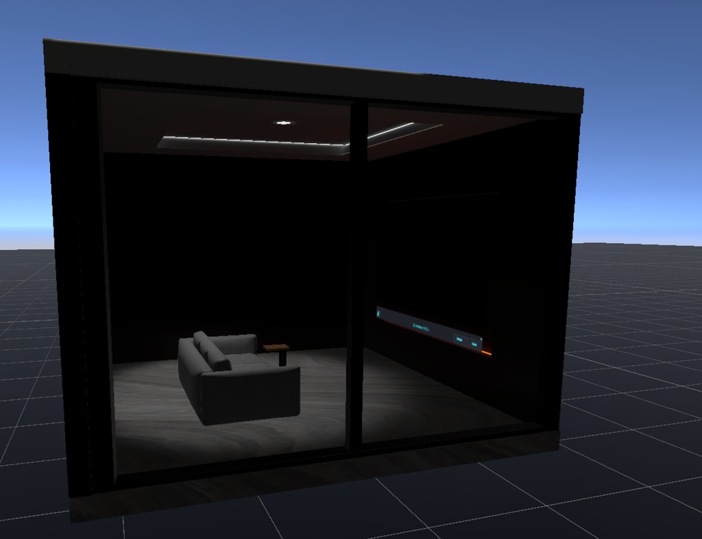 【VRChat向け】ミニシアタールーム - 静かな夜に映画を楽しむ空間