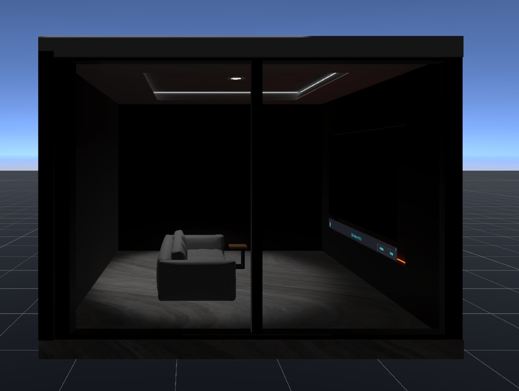 【VRChat向け】ミニシアタールーム - 静かな夜に映画を楽しむ空間