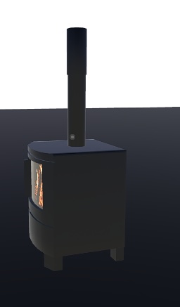 【VRChat向け】薪ストーブ - 炎のゆらめきで癒される空間演出