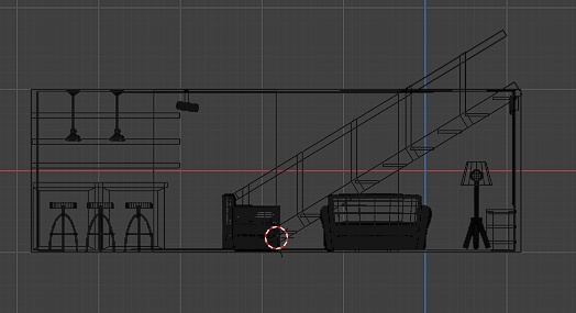 隠れ家的な地下室(バーカウンター&シアター付き)【VRChat/ワールド向け】