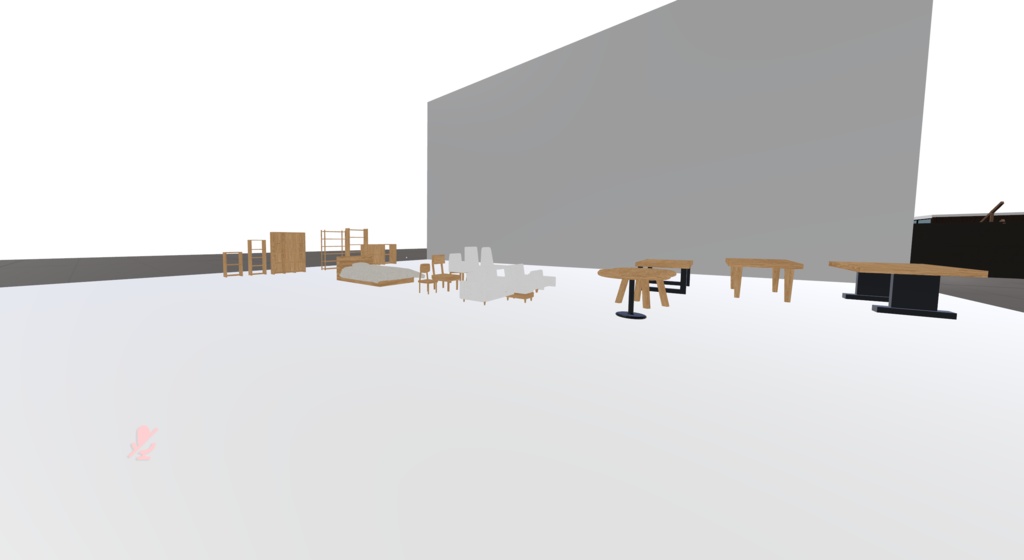 【3Dモデル】シンプル家具セット(全20種/ローポリ/2色展開)【VRChat/ワールド制作】
