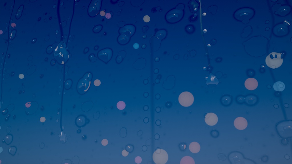 【VRChat ワールド用シェーダー】ガラスに滴る雨・すりガラス