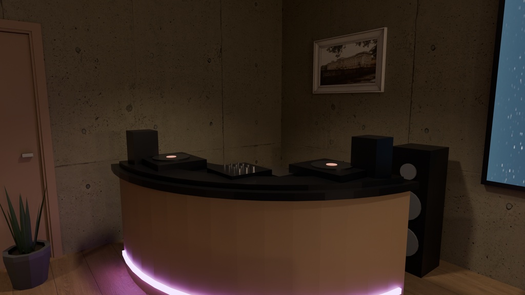 【VRCワールド】Chillout Terrace & Bar 星空テラス付き