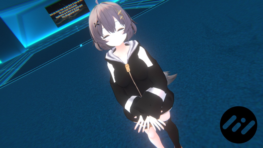 アッシュ用 オフショルダーパーカー