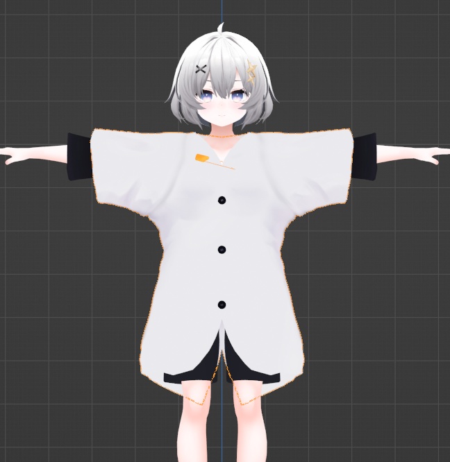 アッシュ用 ぶかぶかシャツコーデ