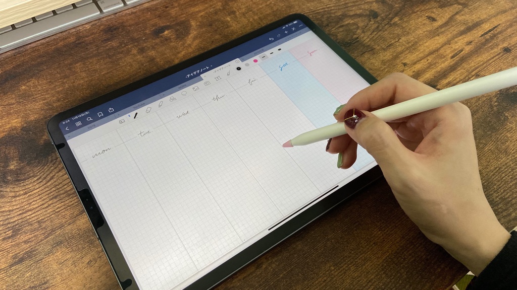 iPadバレットジャーナル用ウィークリーフォーマット