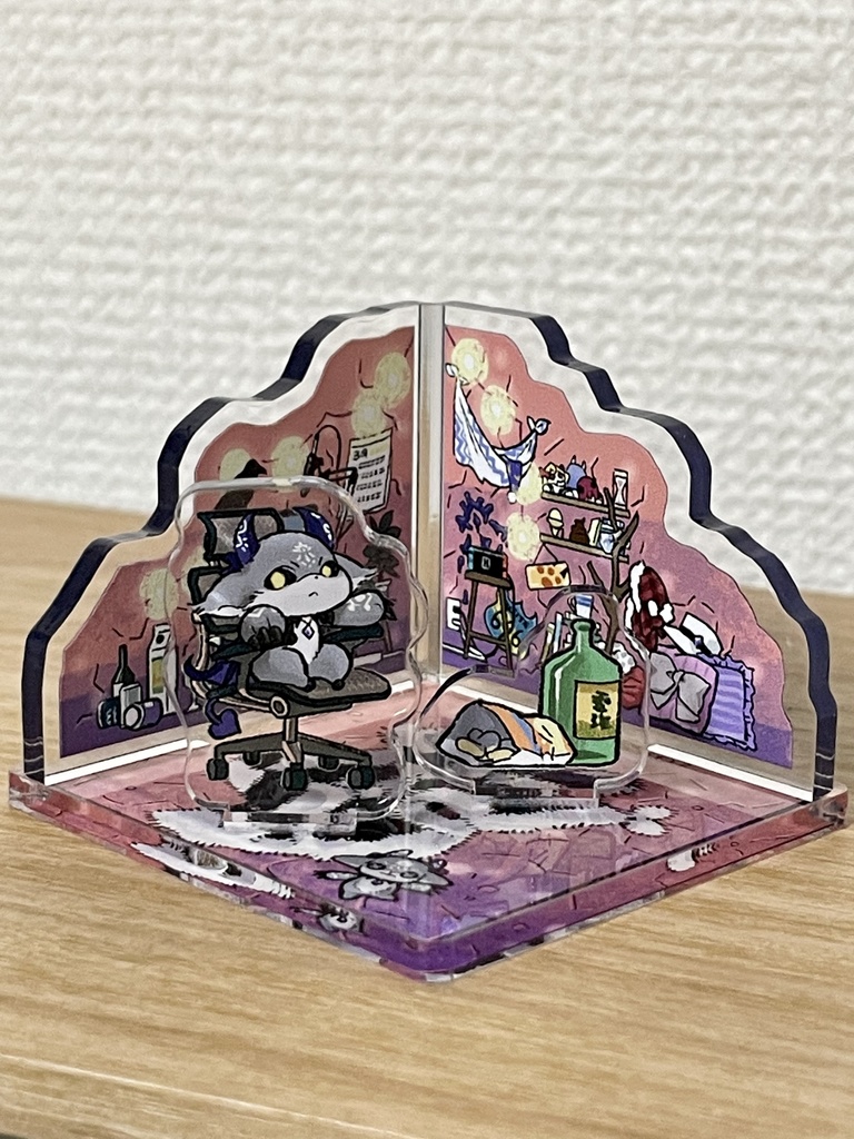 【非公式】でびさまの配信部屋アクリルジオラマ
