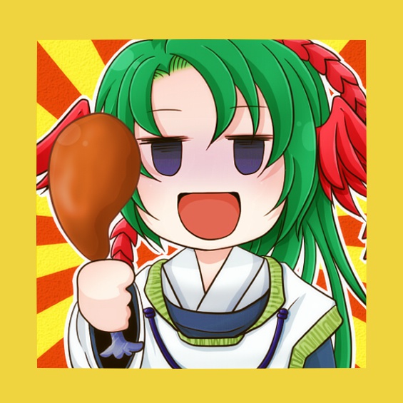 俺屍２／赤羽根天神・四角缶バッジ