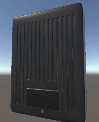 インターフォン　チャイム ピンポンの3DCGモデル（インターホン）