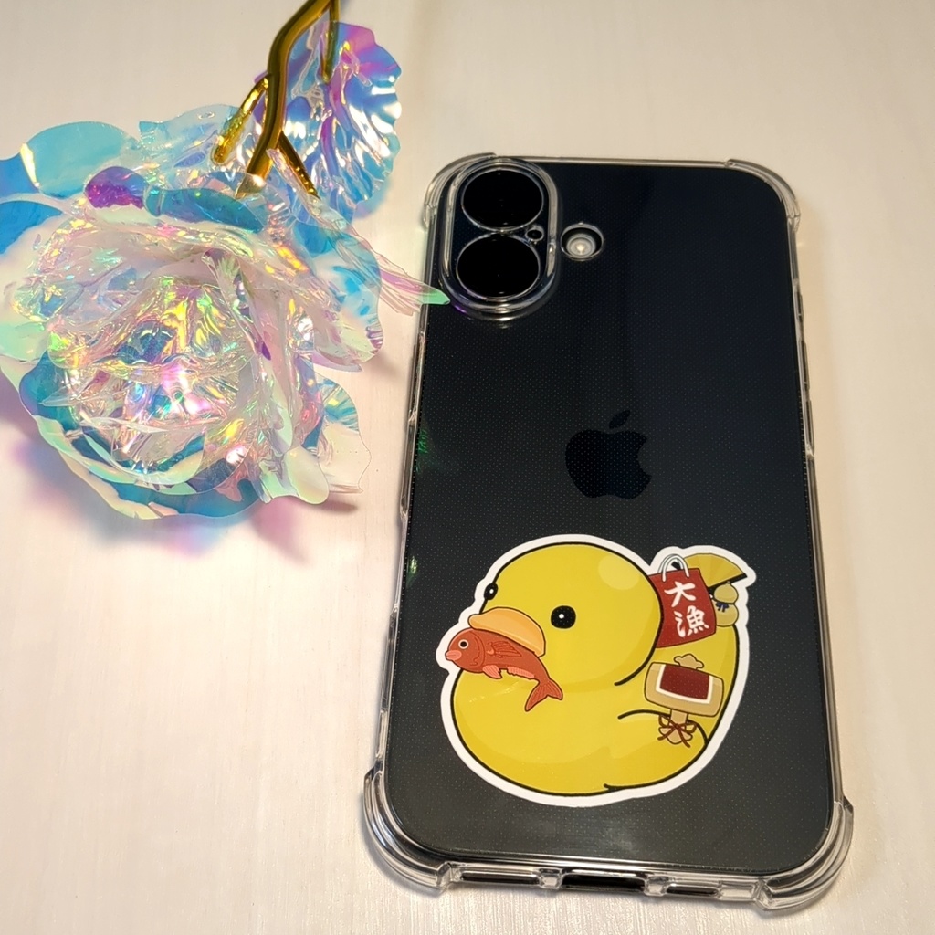 開運あひるちゃんステッカー