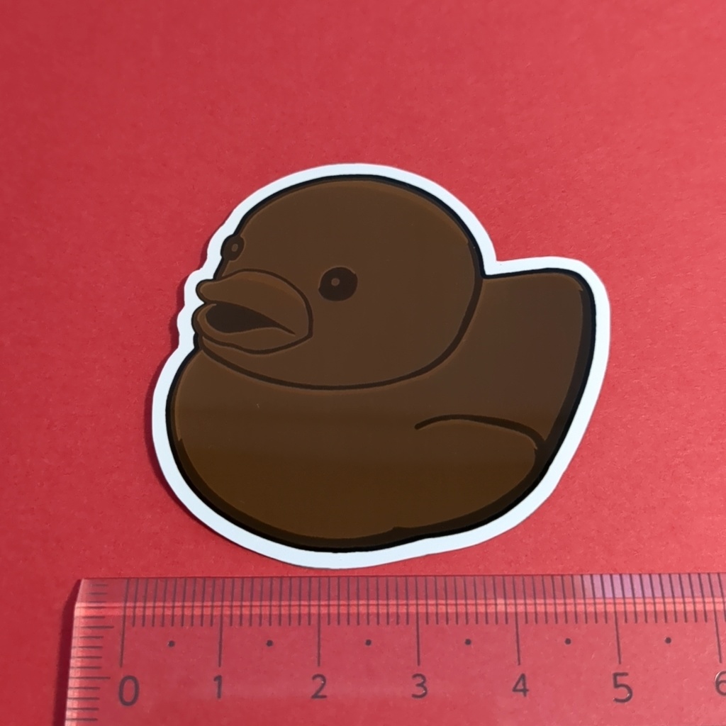 チョコレートあひるちゃんステッカー