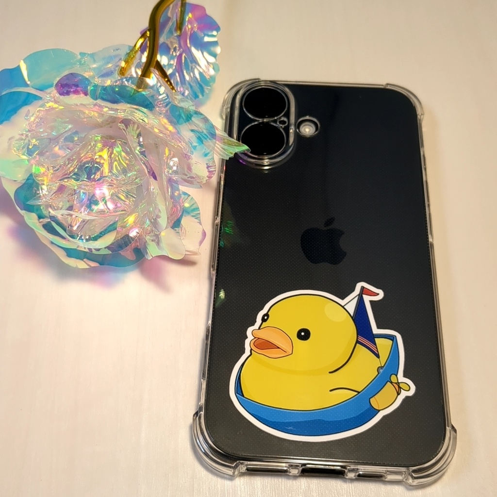 ぷかぷかヨットあひるちゃんステッカー