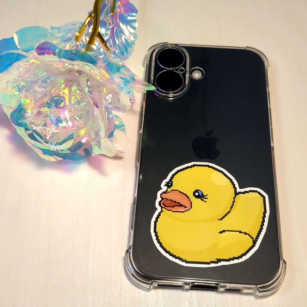 ドットあひるちゃんステッカー(♀)
