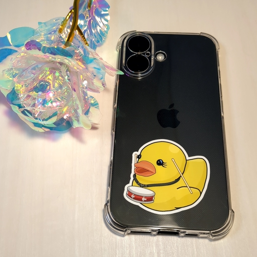 スネアドラムあひるちゃんステッカー