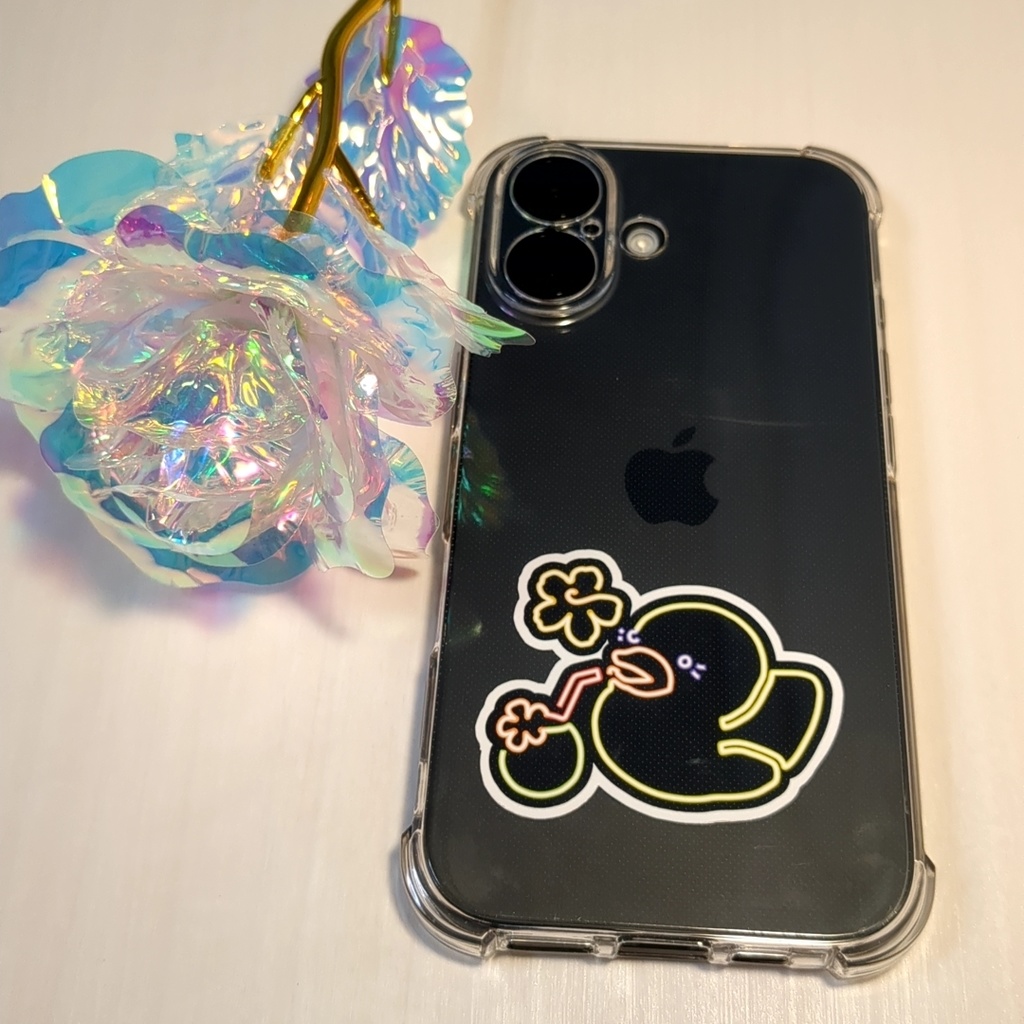 トロピカルネオンあひるちゃんステッカー