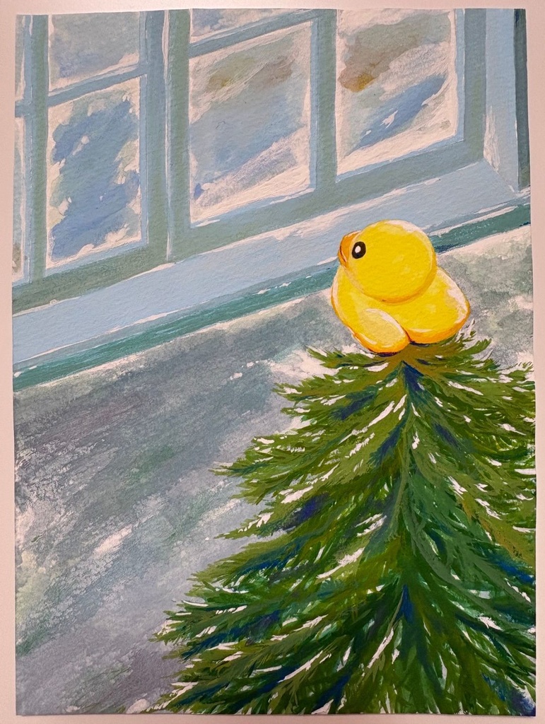 「サンタさんくるかな?」原画