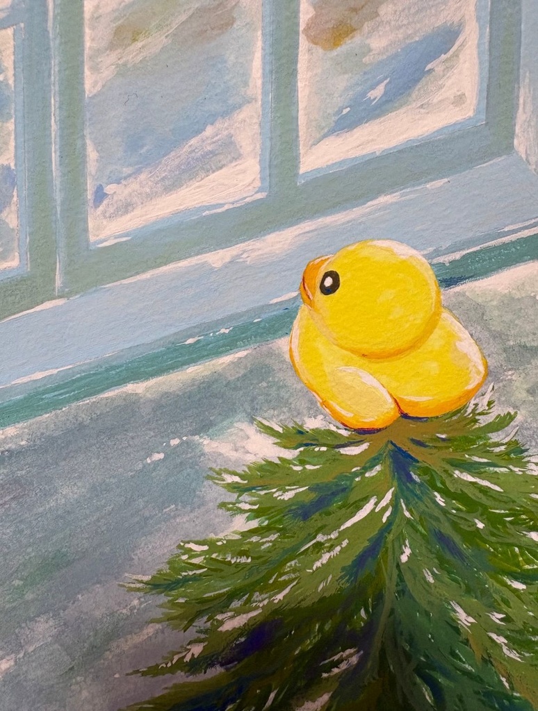 「サンタさんくるかな?」原画