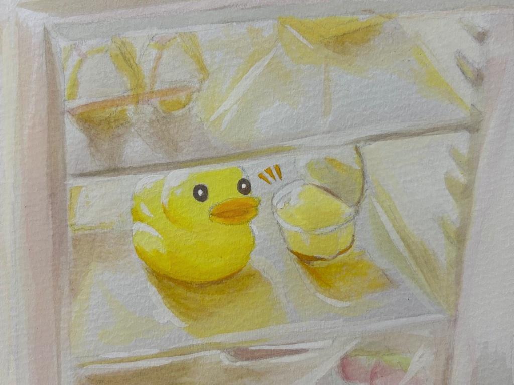 「涼みに来ました」原画