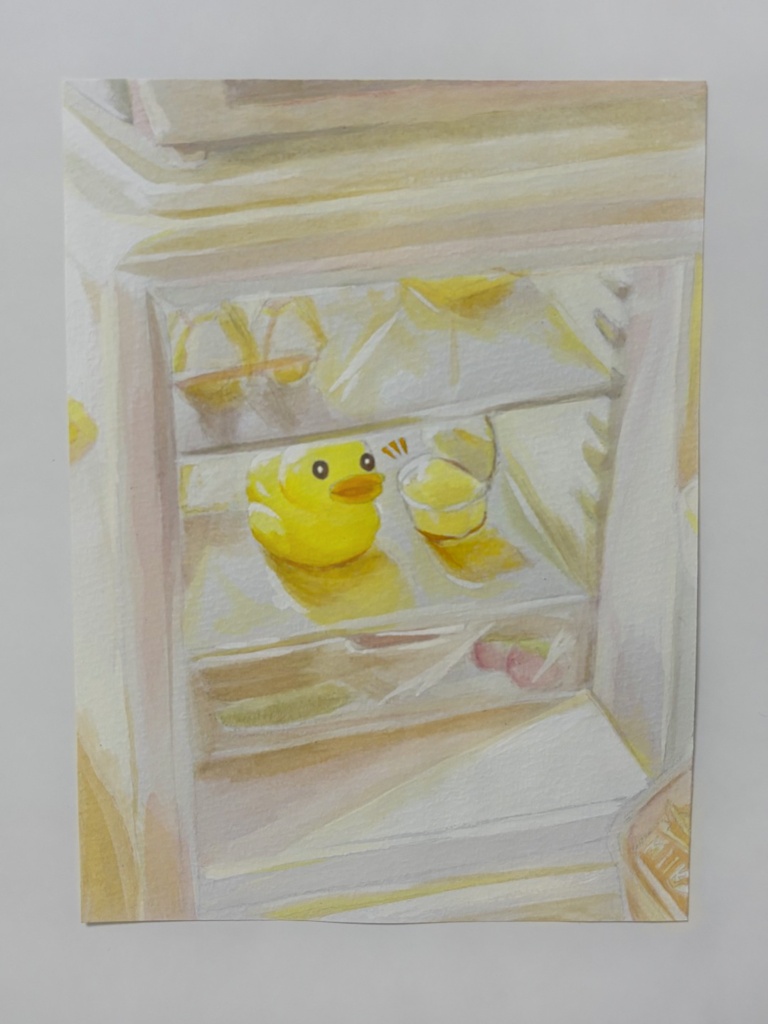 「涼みに来ました」原画