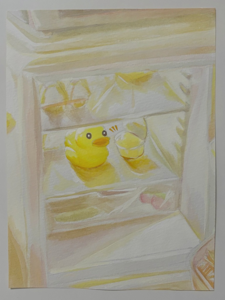 「涼みに来ました」原画
