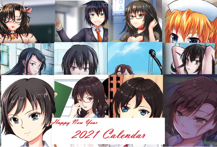 Happy new year Calendar for 2021