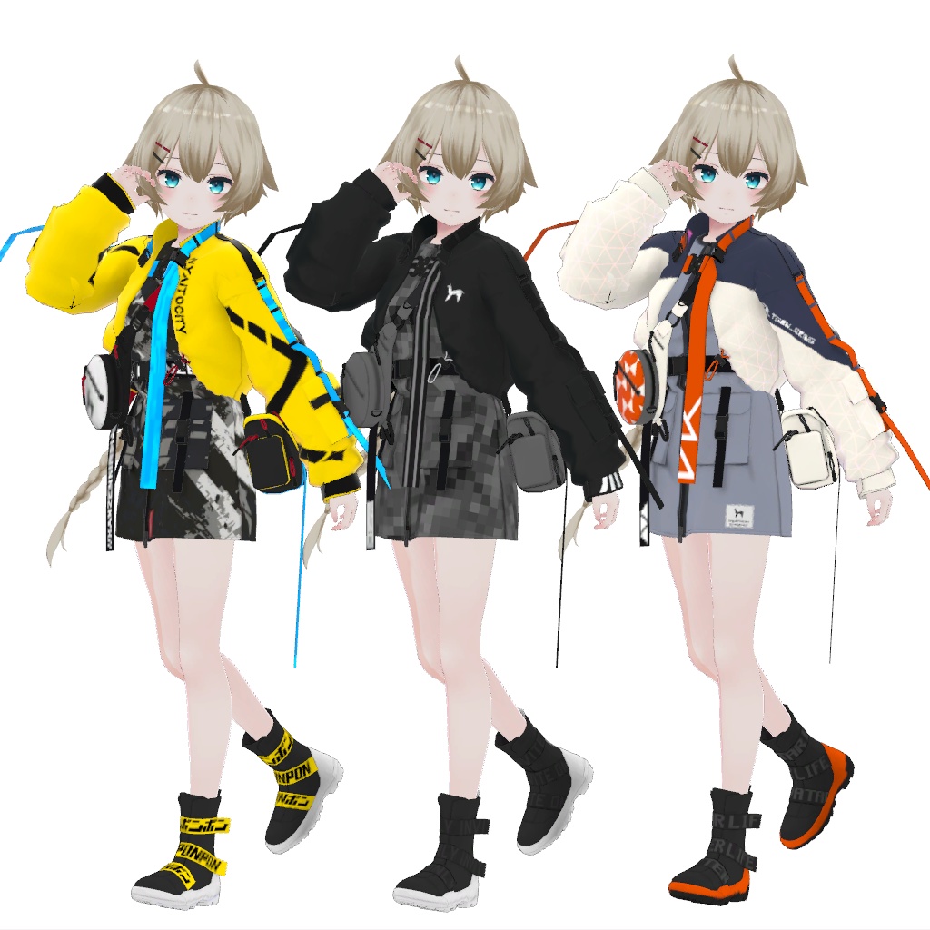 【アバター用服飾アイテム】TechWear Outfit