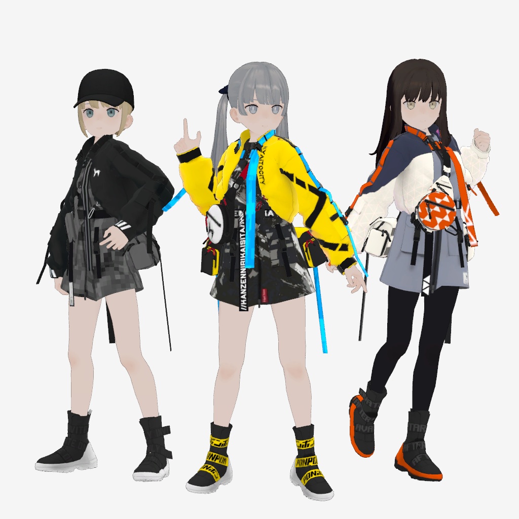 【アバター用服飾アイテム】TechWear Outfit