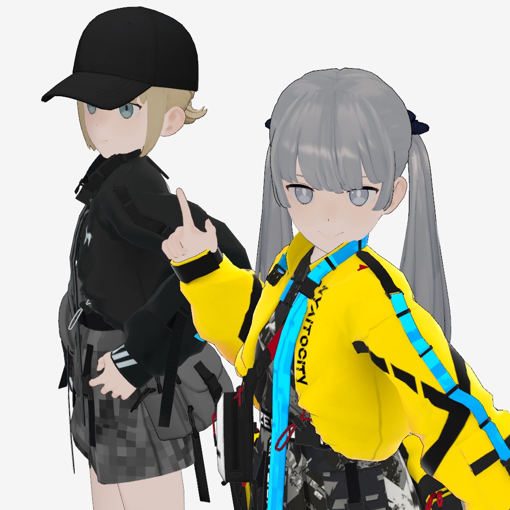 【アバター用服飾アイテム】TechWear Outfit