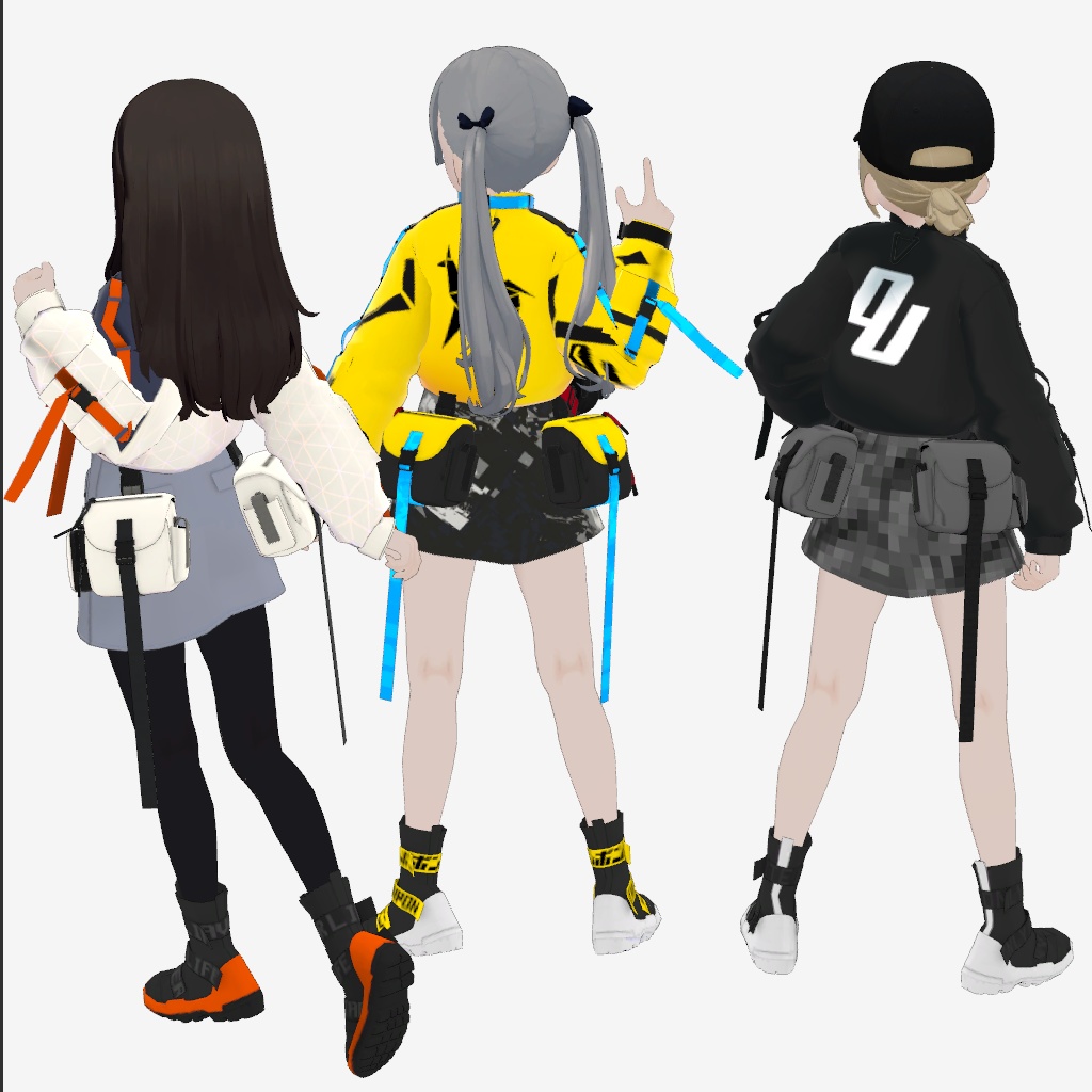 【アバター用服飾アイテム】TechWear Outfit