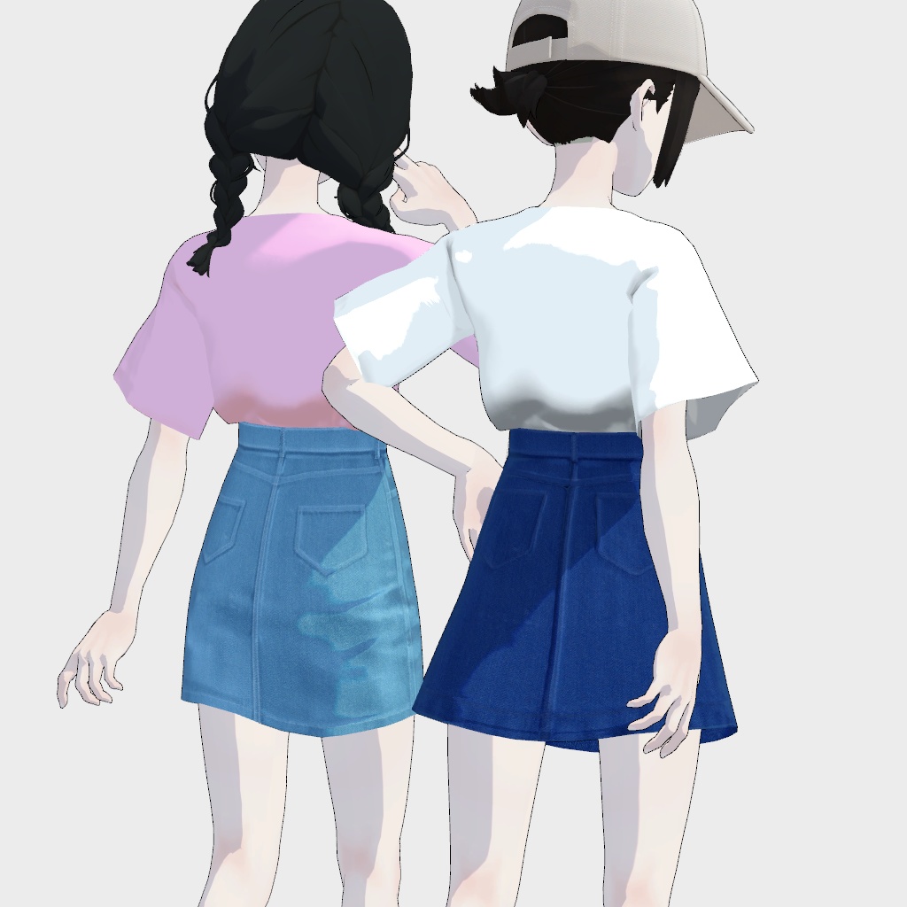 Denim Skirt+Industrial Belt for Grus