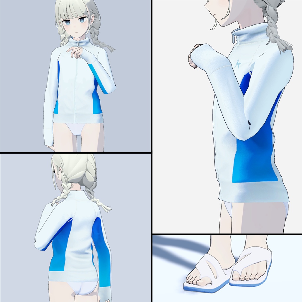 Sporty Swimsuits Set for Grus & Lapwing