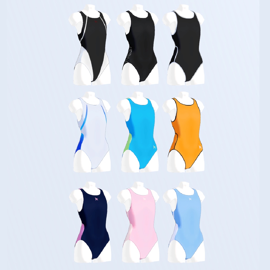 Sporty Swimsuits Set for Grus & Lapwing
