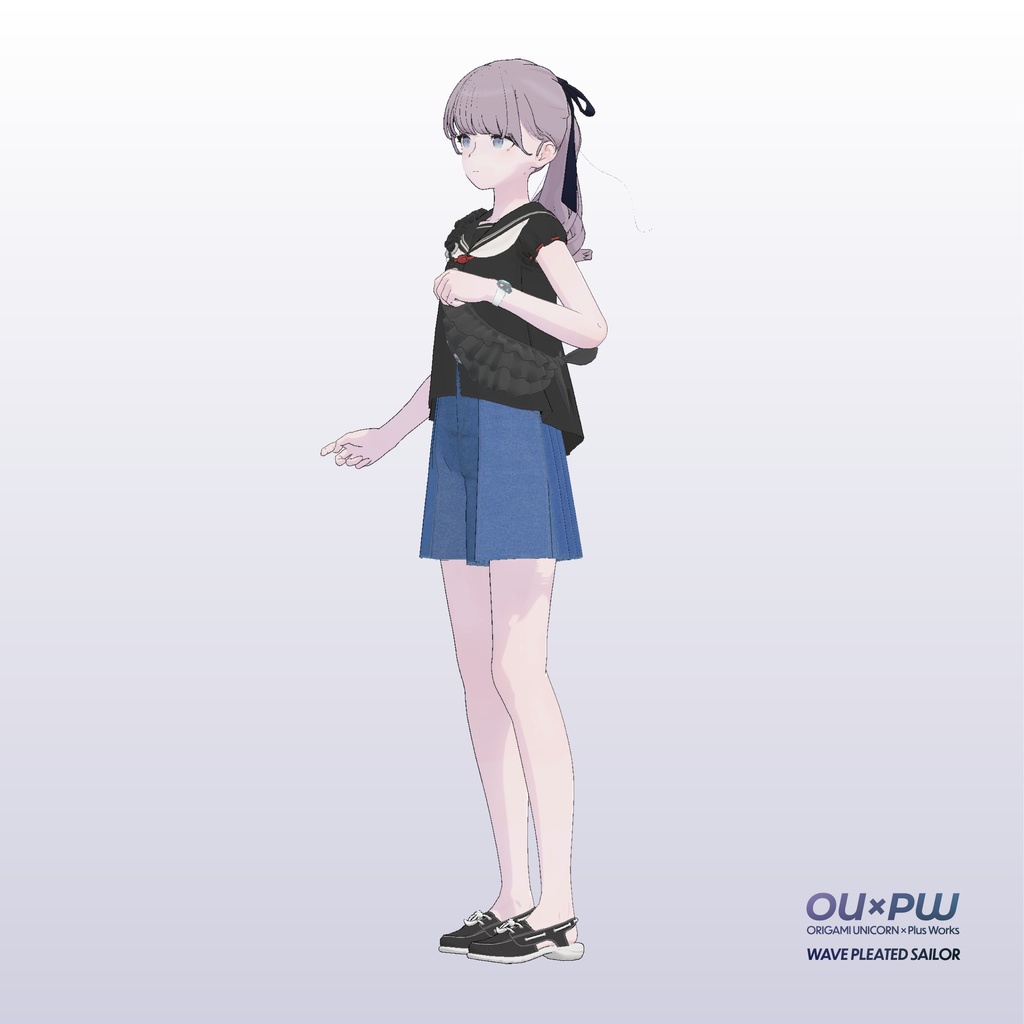 Wave Pleated Sailor (Lapwing)