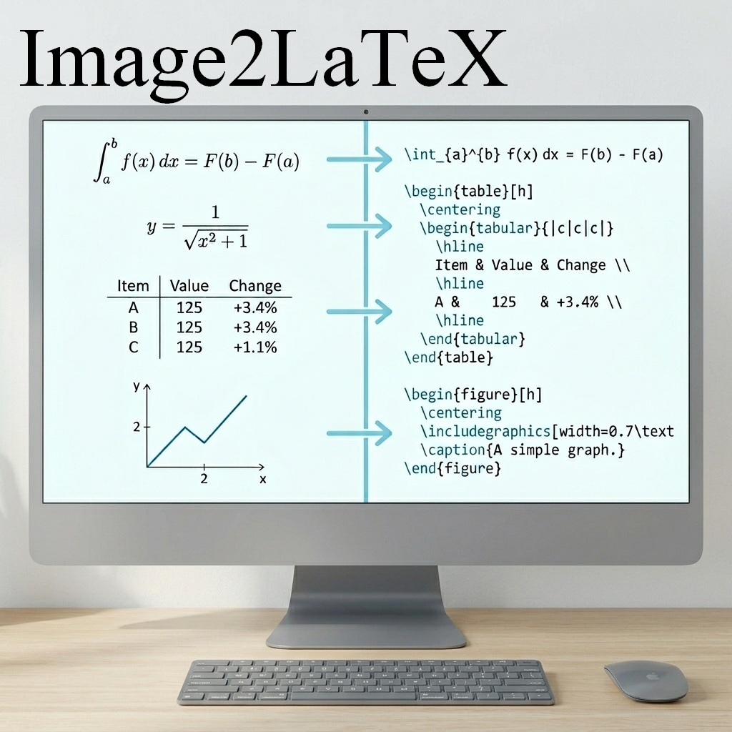 【リリース記念セール】 Image2LaTeX 数式・表・画像を一発でLaTeX化!!