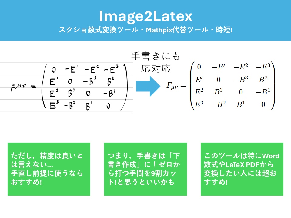 【リリース記念セール】 Image2LaTeX 数式・表の画像から一発でLaTeX化!!