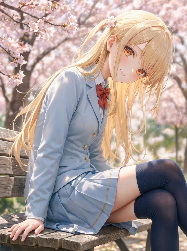 桜色のベンチ、春風が連れてきた君への想い