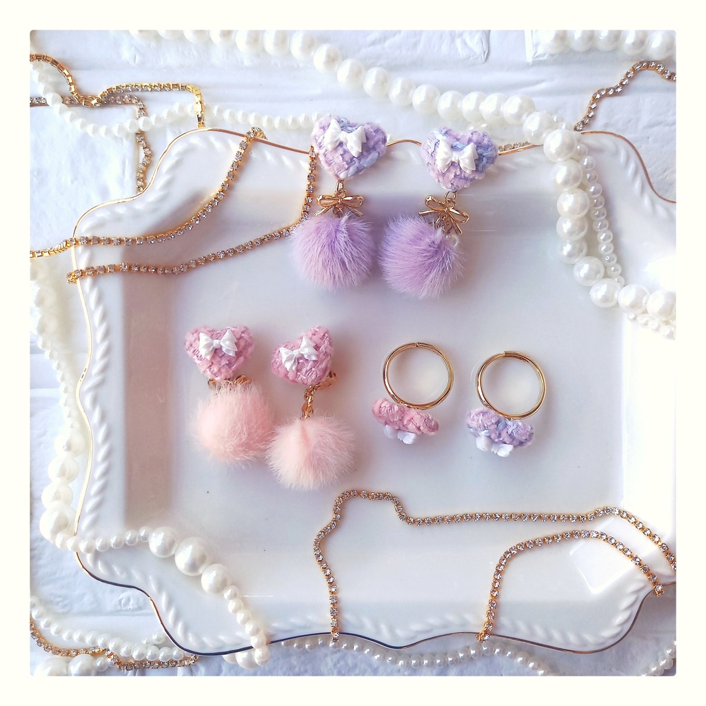 【Pierces&Earrings】TsuiruRibbonbon