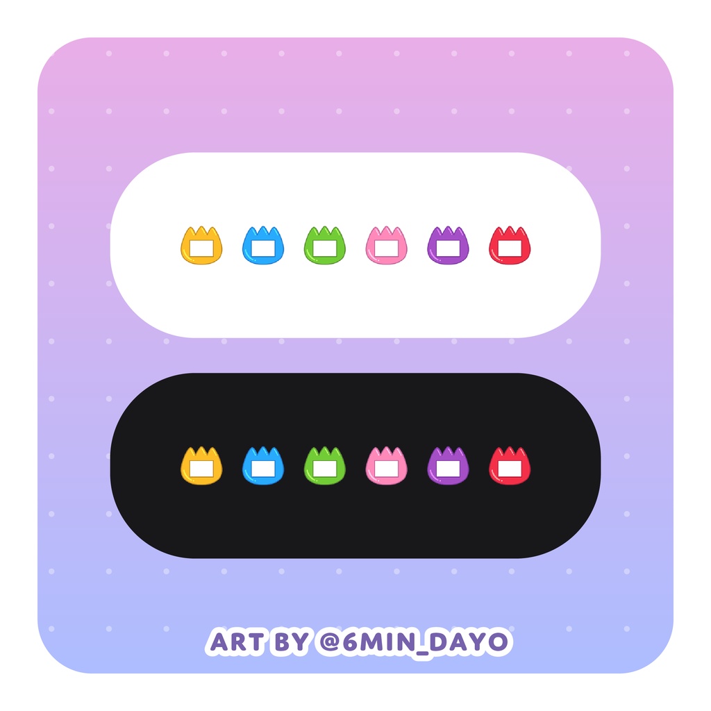 【Twitch Badges】name badge / お名前バッジ 【サブスクバッジ】