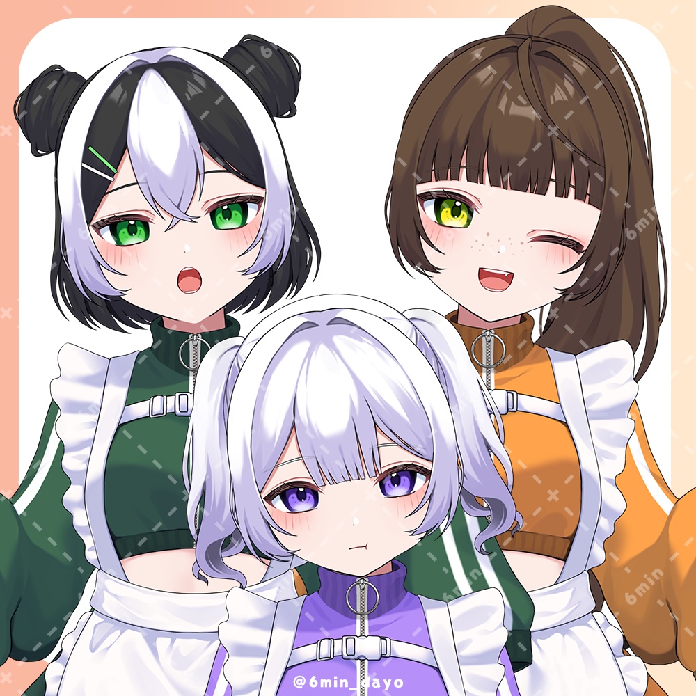 【Live2D/先行販売価格】 ジャージメイドの女の子【Vtuber】