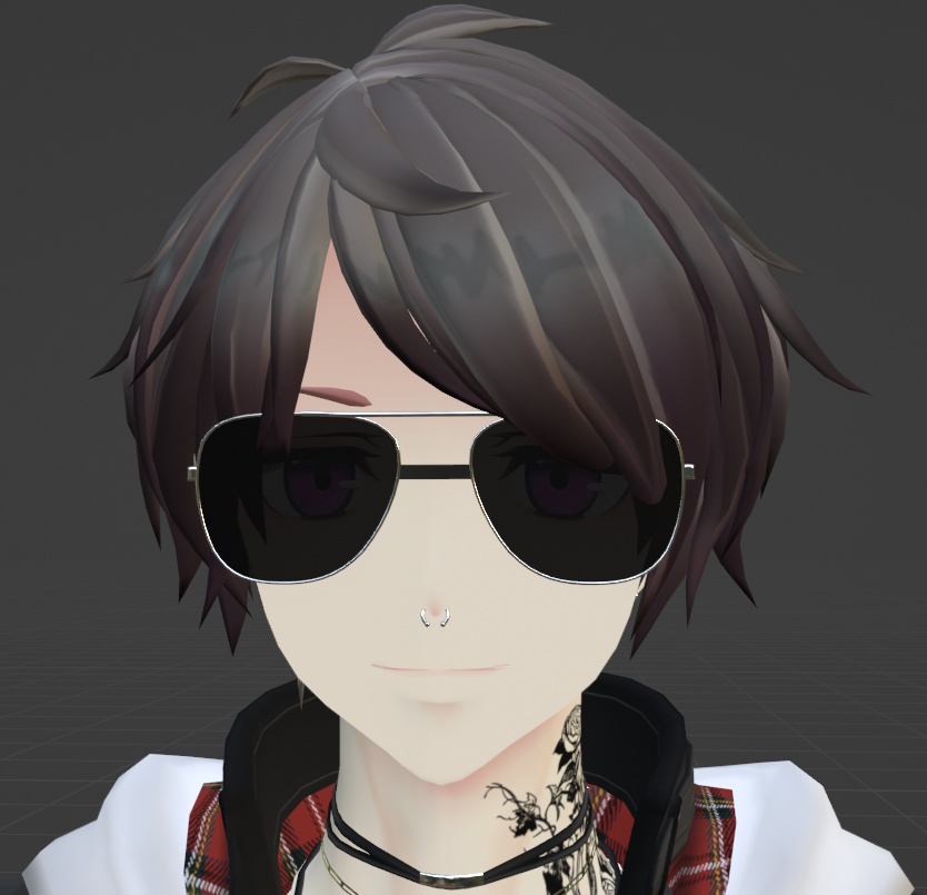 Aviator Glasses with verygoodverynice meme texture - アビエイターサングラス